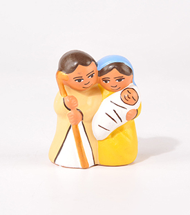HEILIGE FAMILIE, Ton 5xH6cm
