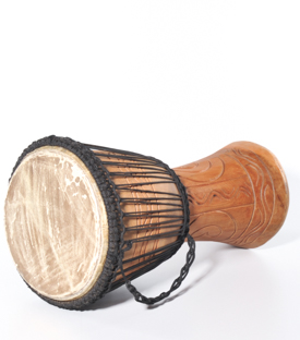 DJEMBE medium, 10 inch H=ca 55cm Dm=ca 25cm