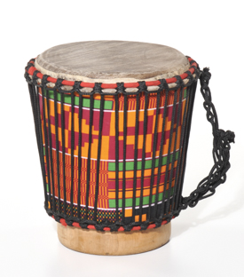 BONGO Twenebwa Kente bunt H25 x 20cm Twenebwaholz