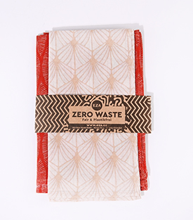 GESCHENKTÜCHER Furoshiki Blätter Bio-BW 80x80cm 45x45cm