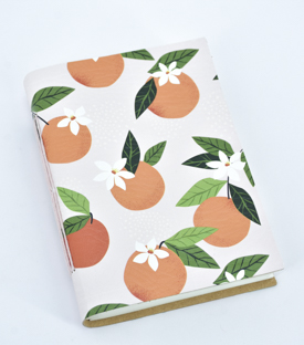 NOTIZBUCH créme Leder recycelt H18 x B13cm
