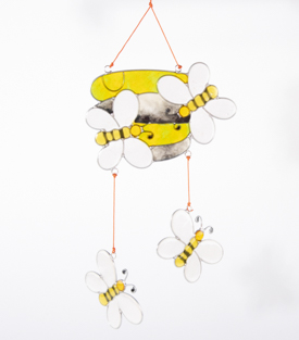 LICHTFÄNGER Bienenstock Harz 34cm