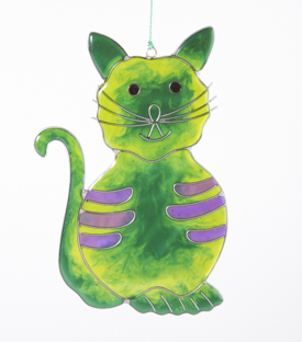 LICHTFÄNGER Katze Harz 23cm