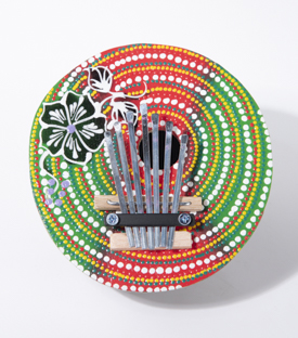 KALIMBA Kokosnuss handbemalt 20cm