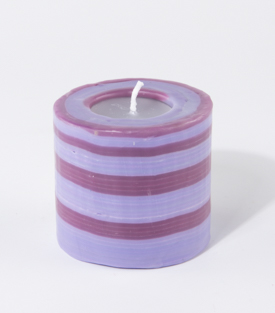 KERZE Swazi Candles Lollipop lila 6,5xh6,5cm