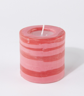 KERZE Swazi Candles Lollipop rot 6,5xh6,5cm
