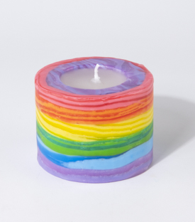 KERZE Swazi Candles Rainbow 9xh6,5cm