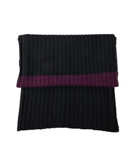 SCHAL schw-aubergine gestr 100% Alpaka