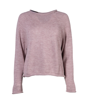 PULLOVER rose 100% Alpaka