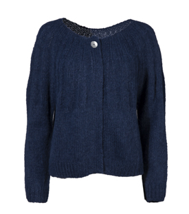 JACKE nachtblau 89% Alpaka 11% Polyamid