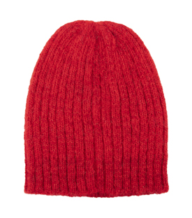 HAUBE knallrot 89% Alpaka 11% Polyamid
