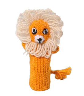 LÖWE mit Mähne,Fingerpuppe 