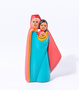 HEILIGE Familie mit Kind, Ton H11cm