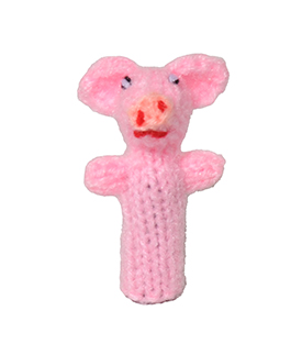 GLÜCKSSCHWEIN Minifingerpuppe ca 4cm (für Stifte)