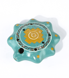 OCARINA  Stern grün Ton dm 9cm