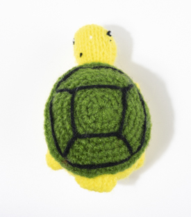 SCHILDKRÖTE Fingerpuppe grün Wolle ca.8cm