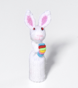 HASE mit Ei Fingerpuppe 