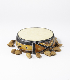 TAMBURIN Kalebasse dm16xH6cm