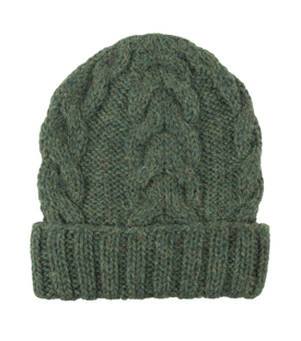 HAUBE waldgrün 100% Alpaka