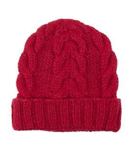 HAUBE signalrot 100% Alpaka