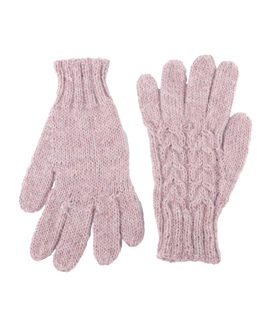 HANDSCHUHE rosé 100% Alpaka