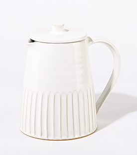 TEEKANNE weiß ca. 1L Steingutkeramik ca.dm12xh16cm