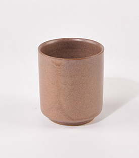 BECHER Keramik  mauve dm7,5xH10cm