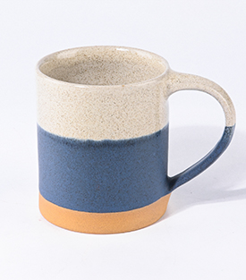 TASSE Streifen blau hoch dm7xH8,5cm
