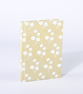 NOTIZBUCH Blümchen creme 11x15cm
