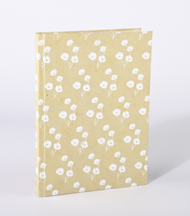 NOTIZBUCH Blümchen creme 15x21cm