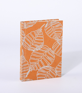 NOTIZBUCH Blatt orange 11x15cm