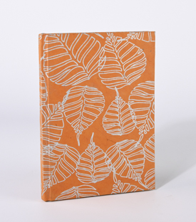 NOTIZBUCH Blatt orange 15x21cm