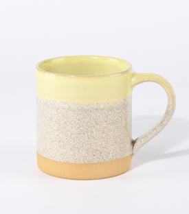 TASSE Streifen gelb ca. dm 7,5xH9cm