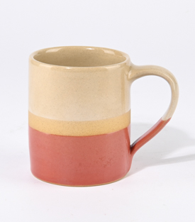 TASSE Streifen rot hoch  dm7xH8,5cm