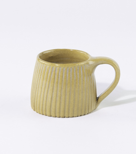 ESPRESSOTASSE gerillt creme  dm5x4,5Hcm