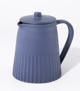 TEEKANNE Linien blau ca. 1L Steingutkeramik ca. dm12xh16cm