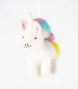 ANHÄNGER Einhorn  L9 x H9cm Filz