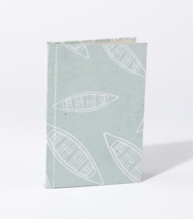 NOTIZBUCH Boote salbei Loktapapier 11x15cm
