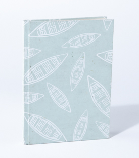 NOTIZBUCH Boote salbei Loktapapier 15x21cm