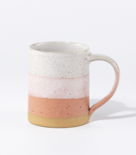 TASSE Streifen Sanddorn dm7,5xH9cm