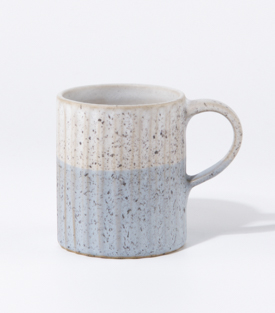 TASSE Rillen wolkenblau dm7,5xH9cm