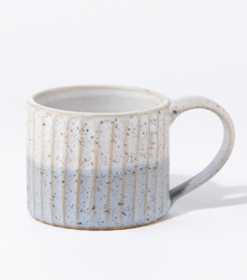 TASSE Rillen wolkenblau dm8xH7,5cm