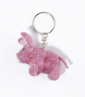ANHÄNGER Schwein Filz Schafwolle H5,5cm