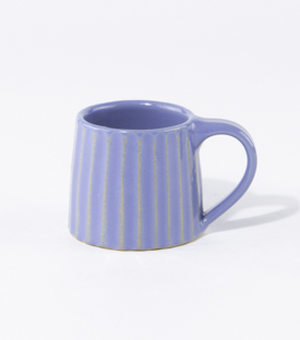 ESPRESSOTASSE gerillt blau 6xh5cm