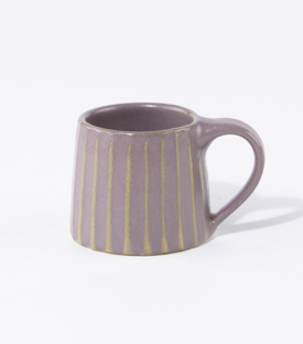 ESPRESSOTASSE gerillt lila 6xh5cm