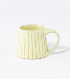 ESPRESSOTASSE gerillt gelb 6xh5cm