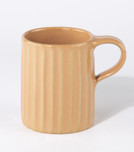 TASSE gerillt aprikot 7xh9cm