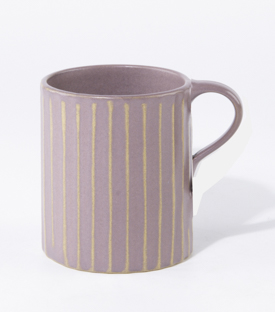 TASSE gerillt lila 7xh9cm
