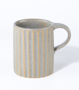 TASSE gerillt grau 7xh9cm