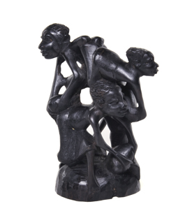 UJAMAA Holzfigur Ebenholz, ca 25cm
